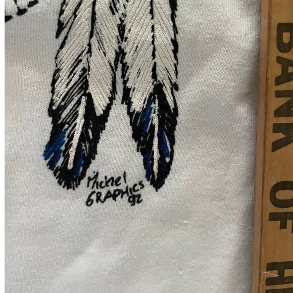 VTG 90s In Excess Arizona Native American Horse White T-Shirt size L - Picture 3 of 7